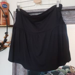 Plus Size 2/3X Short Black mini skirt